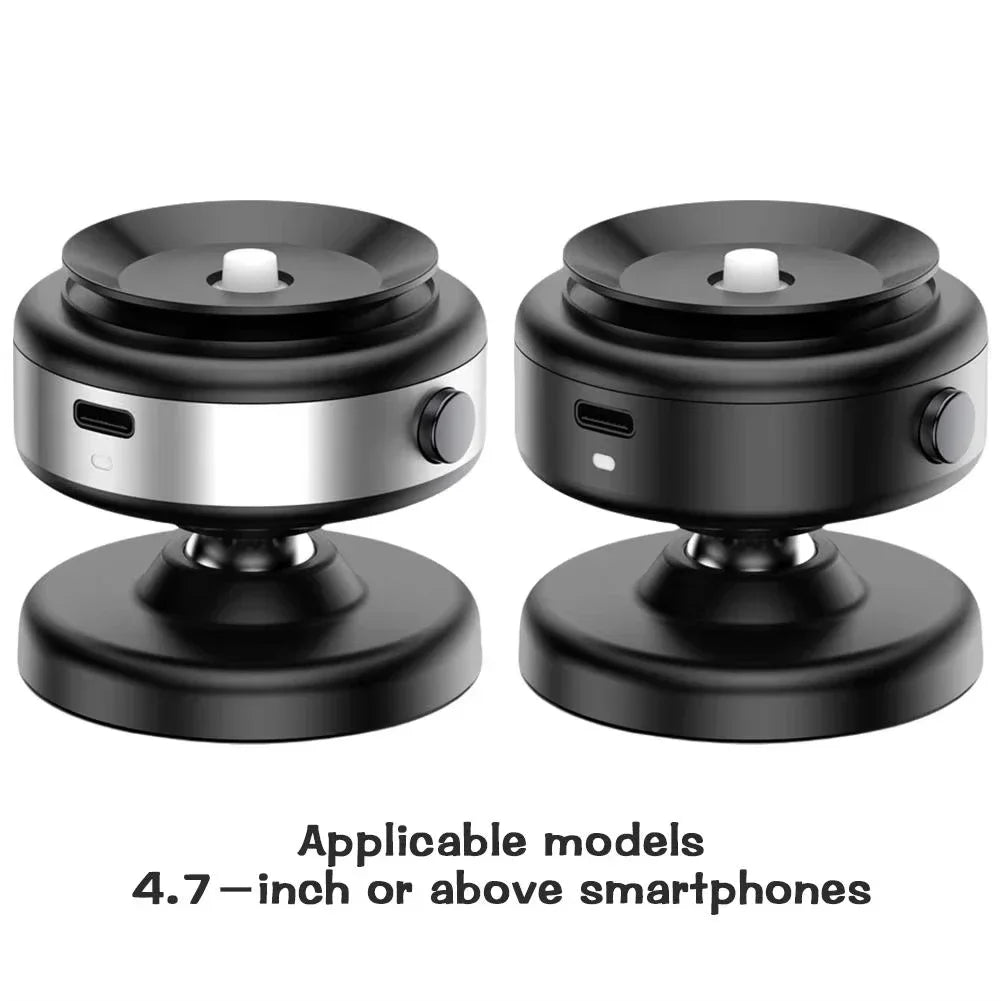 360° Rotating Magnetic Car Phone Holder, Dual-Sided Vacuum Suction Mount for 4.7 Inch and Above Smartphones, for Universal Use